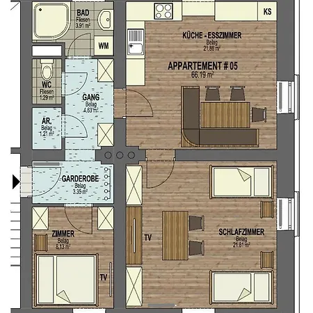 Ganzstein Apartman Mürzzuschlag